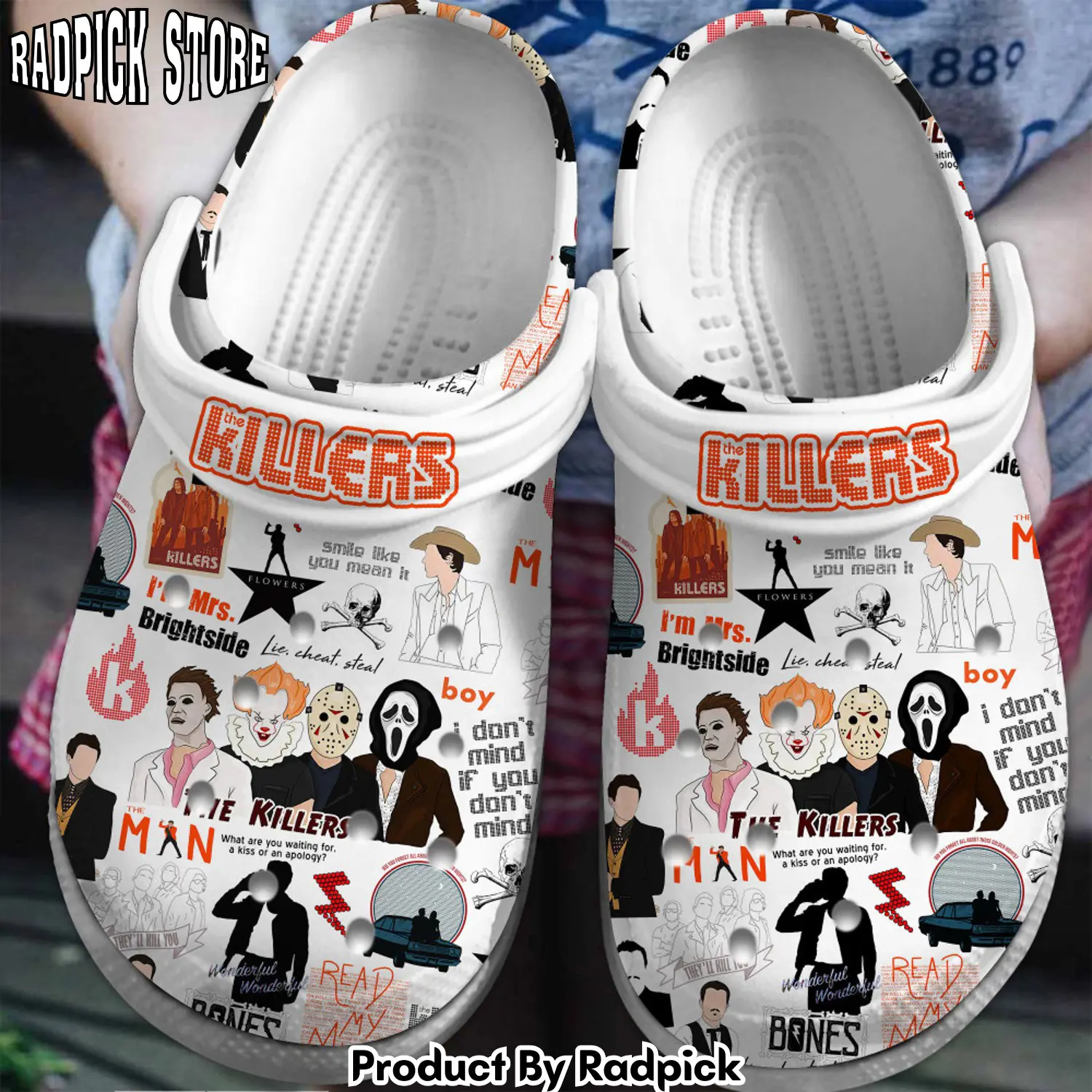 Radpick premium the killers music clogs shoes comfortable for men women rp6522064